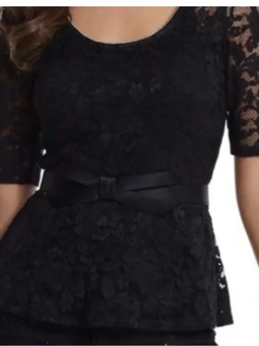 White House Black Market peplum top
